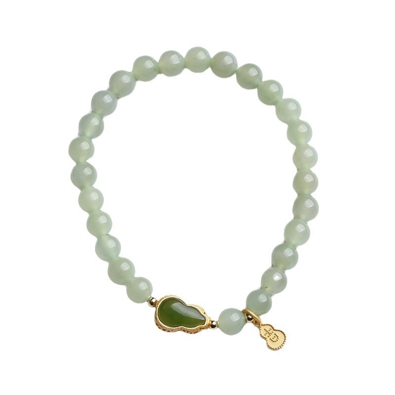 Natural6MM Hetian Jade Bracelet for Women S925Sterling Silver Jade Jewelry Bracelet Gift for Best Friend Wholesale