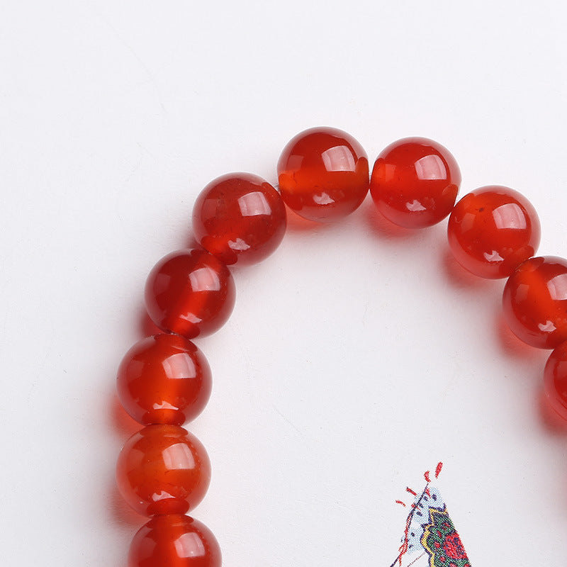 Natural Red Agate Bracelet Money Bag Jewelry Handmade Jewelry Live Broadcast Benefit Exquisite