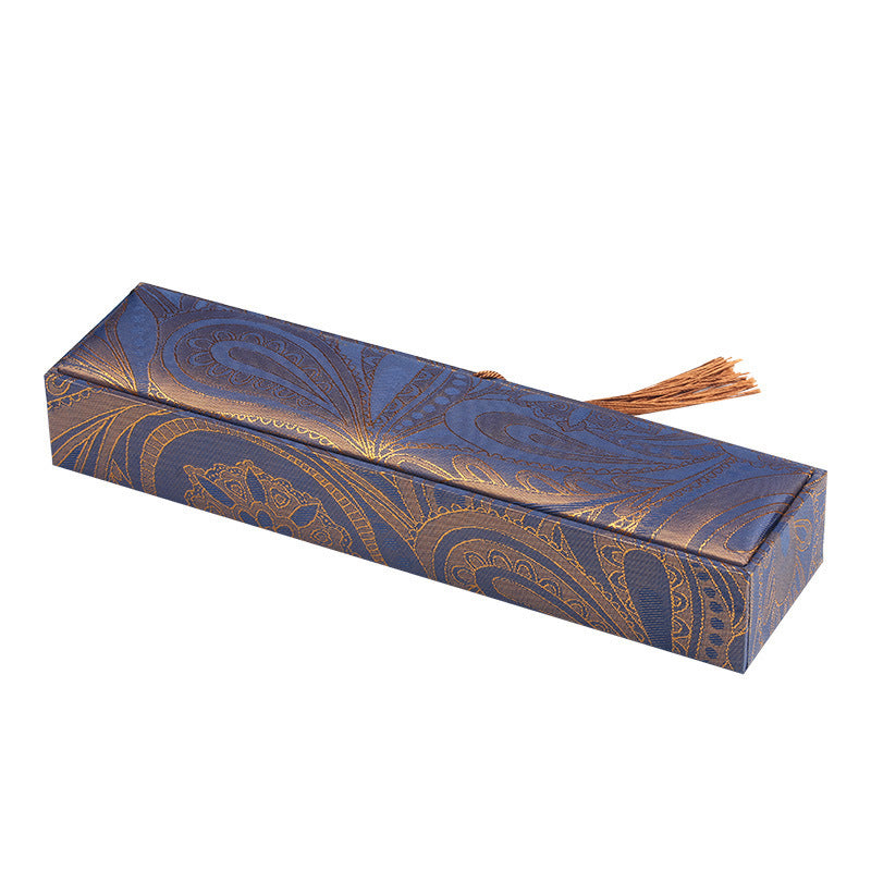 Peacock Blue Car Hanging Gift Box Jinsi Jade Necklace Box Long Chain Box Gift Jewelry Packing Box Bracelet