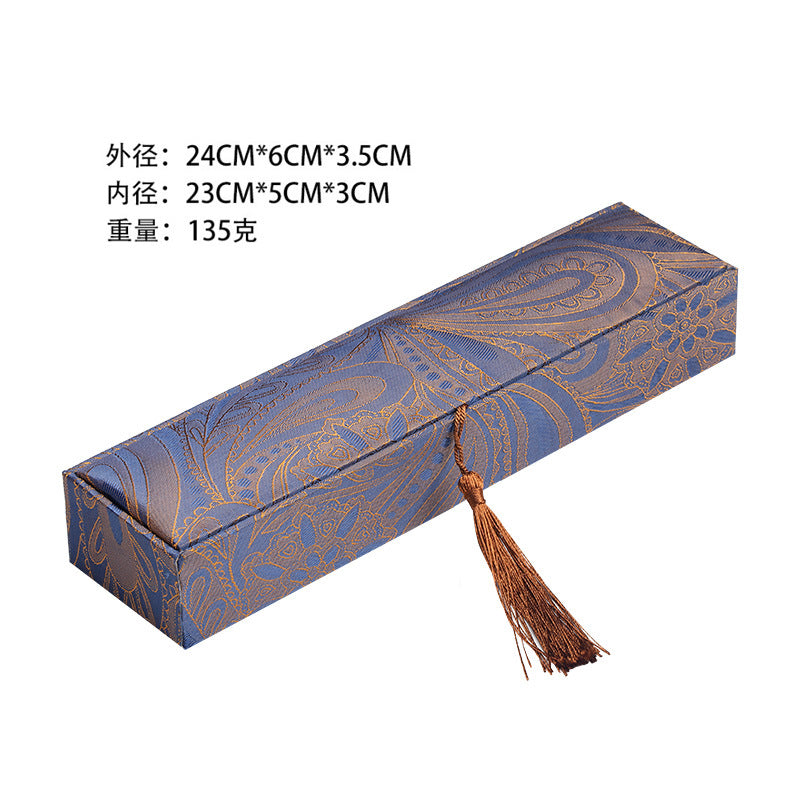 Peacock Blue Car Hanging Gift Box Jinsi Jade Necklace Box Long Chain Box Gift Jewelry Packing Box Bracelet
