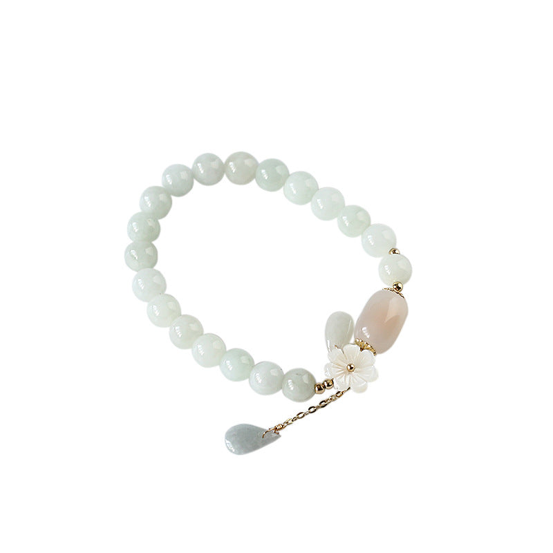 Custom Natural Jade Bracelet for Women New Chinese Style National Style Jadeite Bracelet High-end Gift