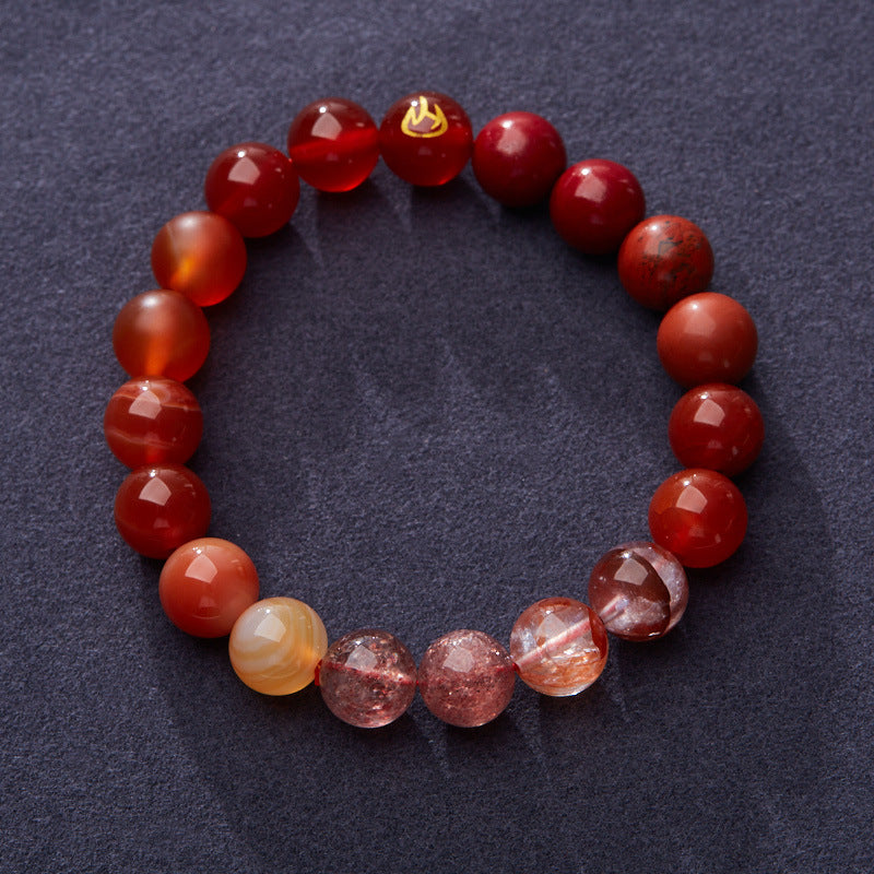 Five Elements Bracelet Gold Wood Water Fire Earth Five Elements Birth Year Zodiac Multi-Treasure Bracelet Temple Taoist Temple Affinity Scenic Gift