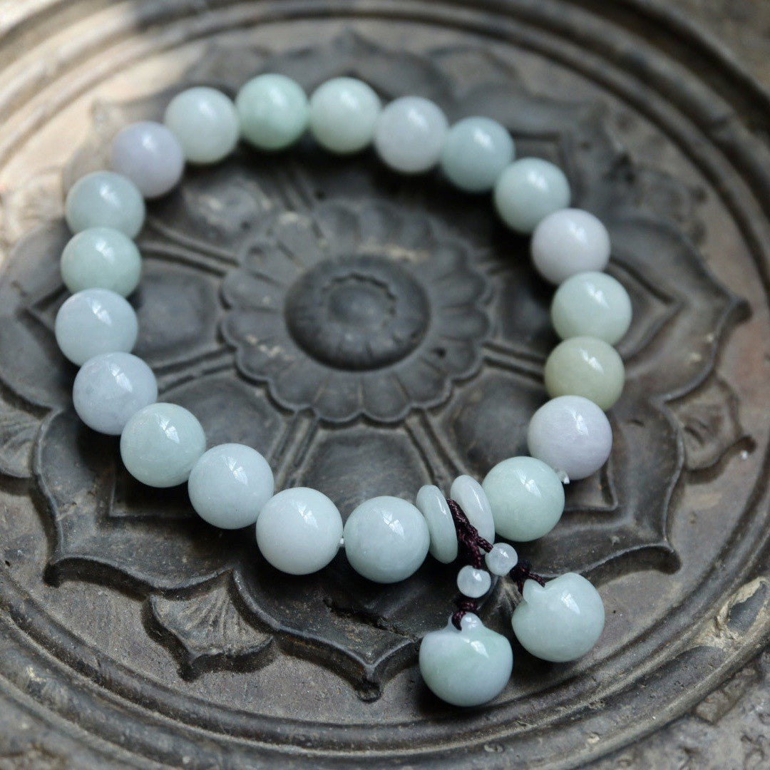 Custom Natural Jade Bracelet for Women New Chinese Style National Style Jadeite Bracelet High-end Gift