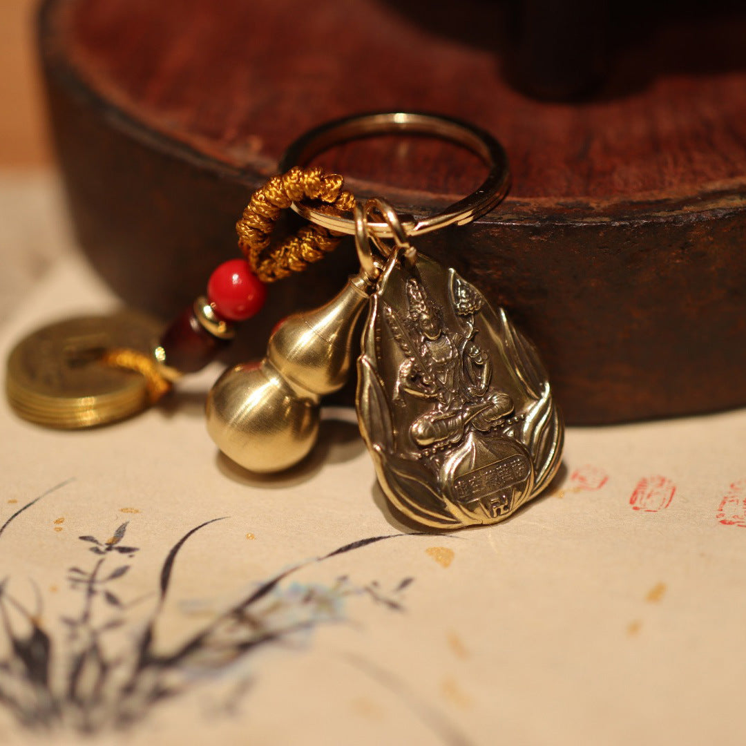 12Sternzeichen Schlüsselanhänger Zwölf Sternzeichen Jahr Geburt Buddha Acht Wächtergottheiten Vairocana Tausendhand-Guanyin-Anhänger