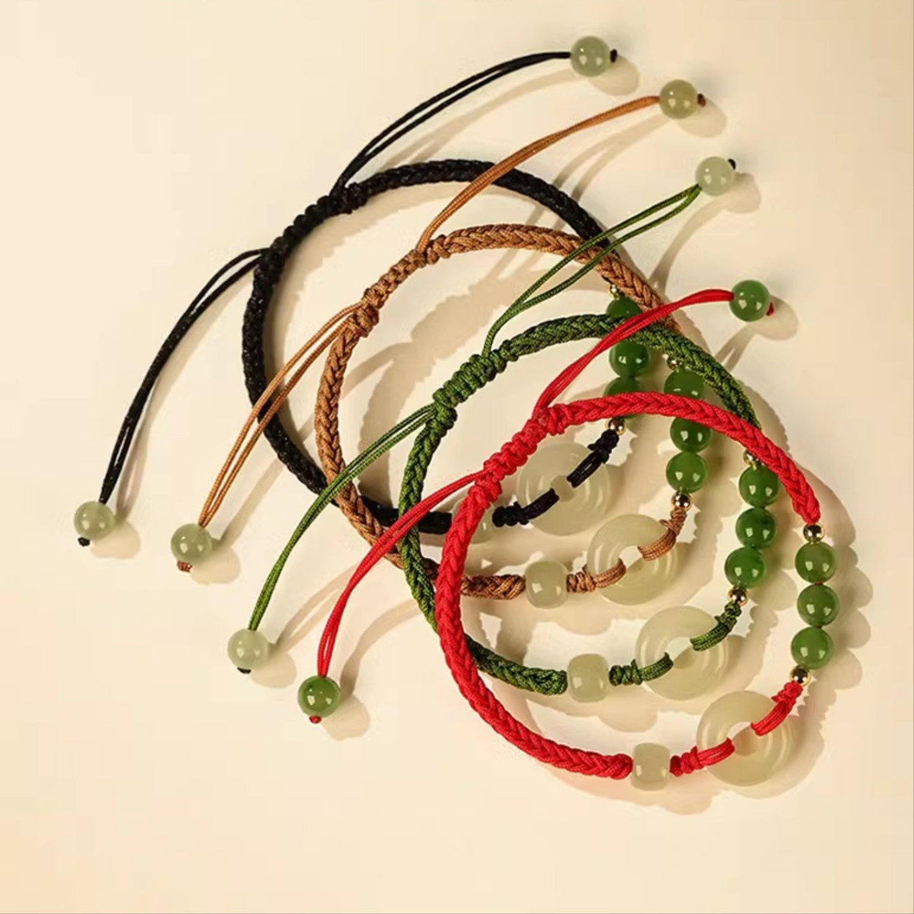 Hotan Yuping Buckle Braided Rope Ladies Bracelet