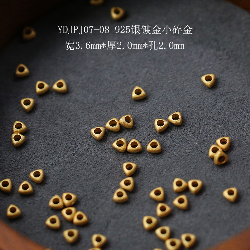 Silver Gold Plated Accessories Spacer Beads Receptacle Spacer DIY Handmade Jewelry Accessories Small Teardrop Flow Matching Bracelet Anklet