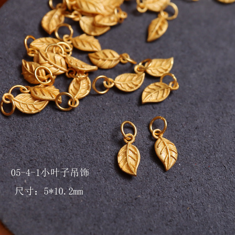 Silver Gold Plated Accessories Small Brand DIY Handmade Jewelry Accessories Butterfly Money Bag Crystal South Red Agate Flowing Style