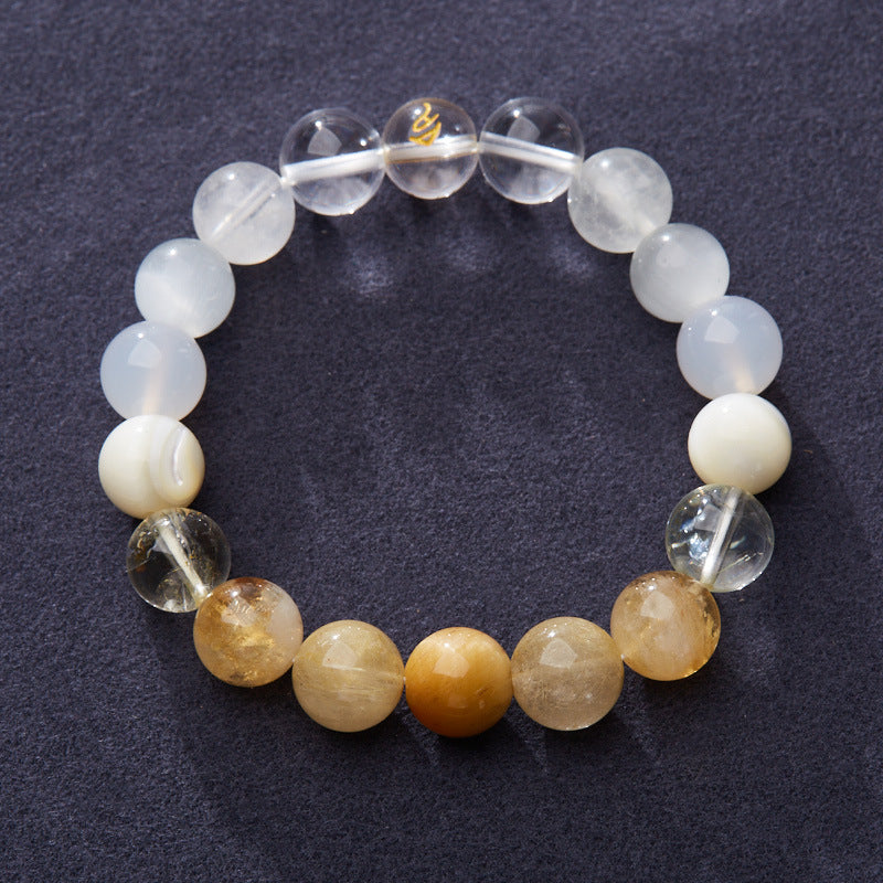 Five Elements Bracelet Gold Wood Water Fire Earth Five Elements Birth Year Zodiac Multi-Treasure Bracelet Temple Taoist Temple Affinity Scenic Gift