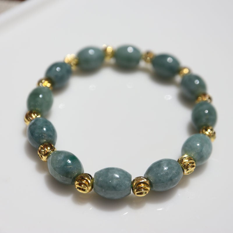 Custom Natural Jade Bracelet for Women New Chinese Style National Style Jadeite Bracelet High-end Gift