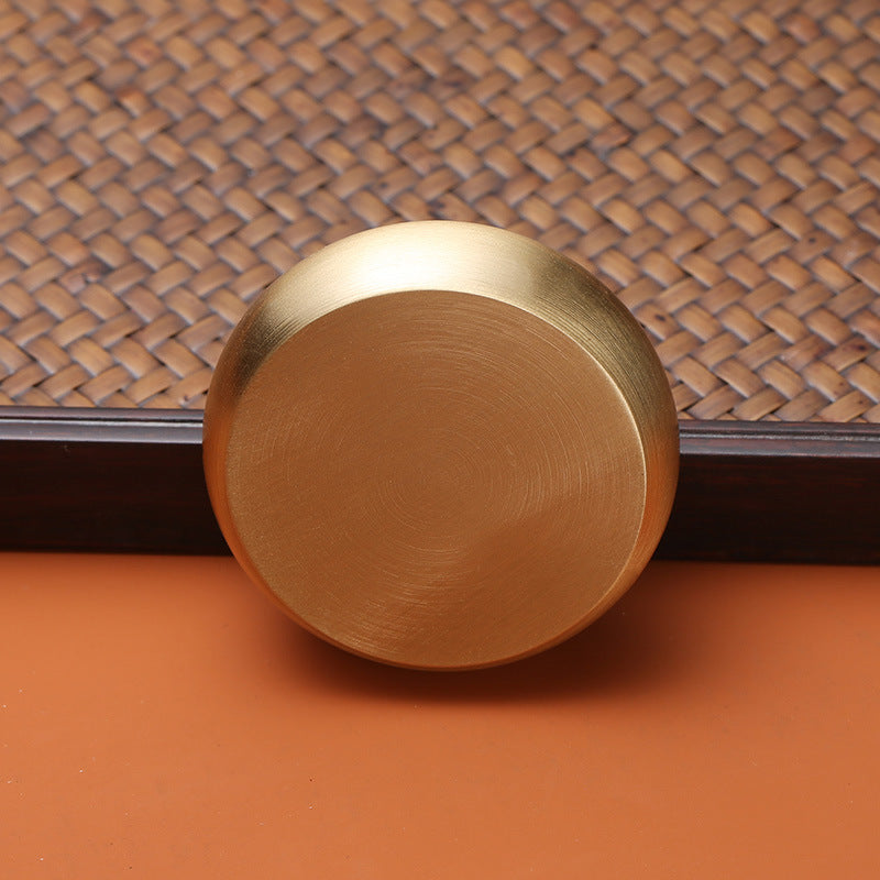 Feiyi Brushed Glaze Brass Money Transfer Handle Piece Pure Copper Money Transfer Engraved Handle Piece Gift Direct Sale