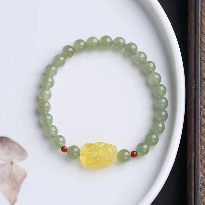 Natural6MM Hetian Jade Bracelet for Women S925Sterling Silver Jade Jewelry Bracelet Gift for Best Friend Wholesale