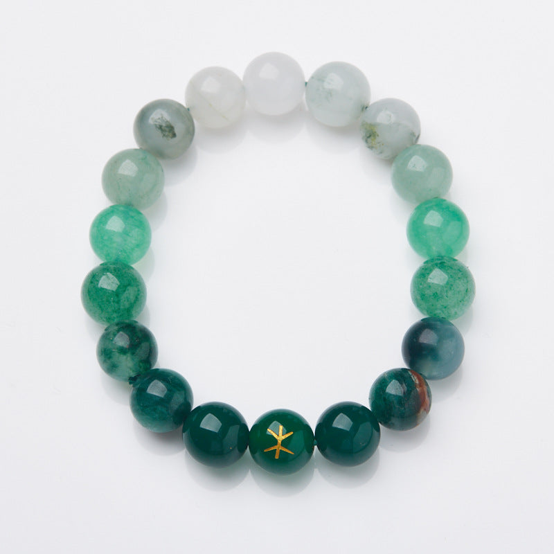 Five Elements Bracelet Gold Wood Water Fire Earth Five Elements Birth Year Zodiac Multi-Treasure Bracelet Temple Taoist Temple Affinity Scenic Gift