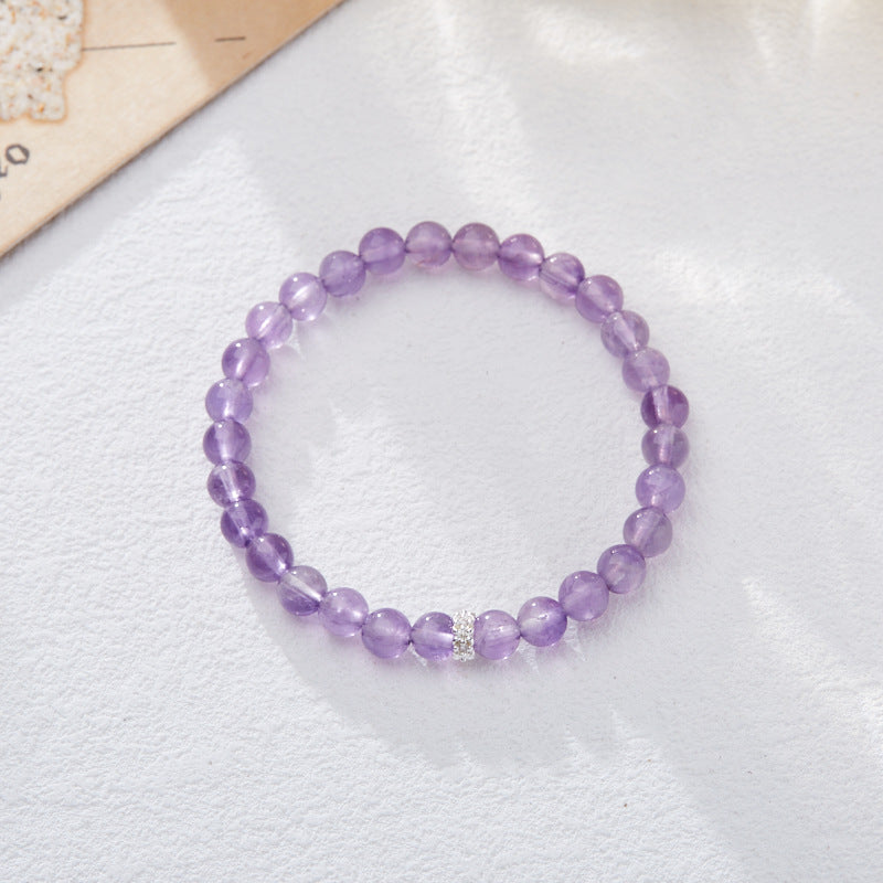 Nine violet fire carrier bracelet female/amethyst amethyst amethyst ghost design crystal gemstone DIY bracelet