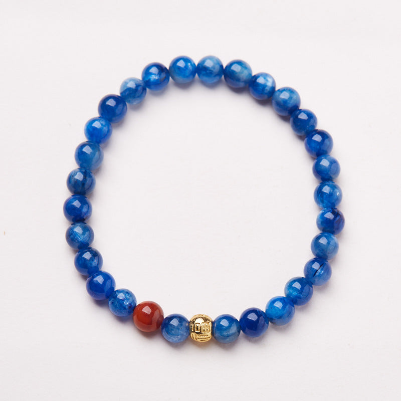 New Chinese style national style bracelet female/natural bodhi tiger eye stone kyanite advanced feel bracelet