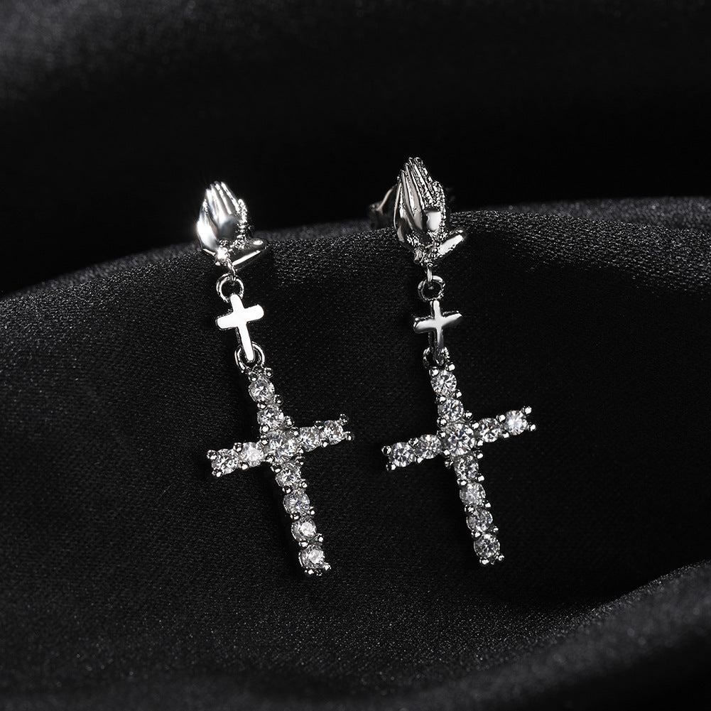 Cross earrings