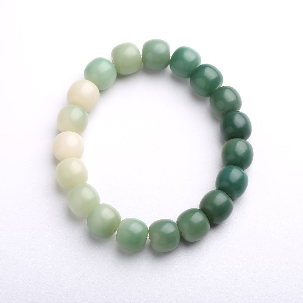 Original Natural Bodhi Root Hand Skewers/White Jade Bodhi 108 Buddha Bead Rosary/Bodhi Bracelet