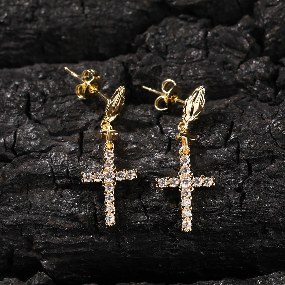 Cross earrings