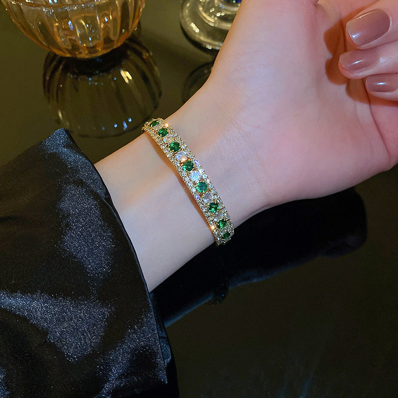 Diamond-encrusted ladies bracelet