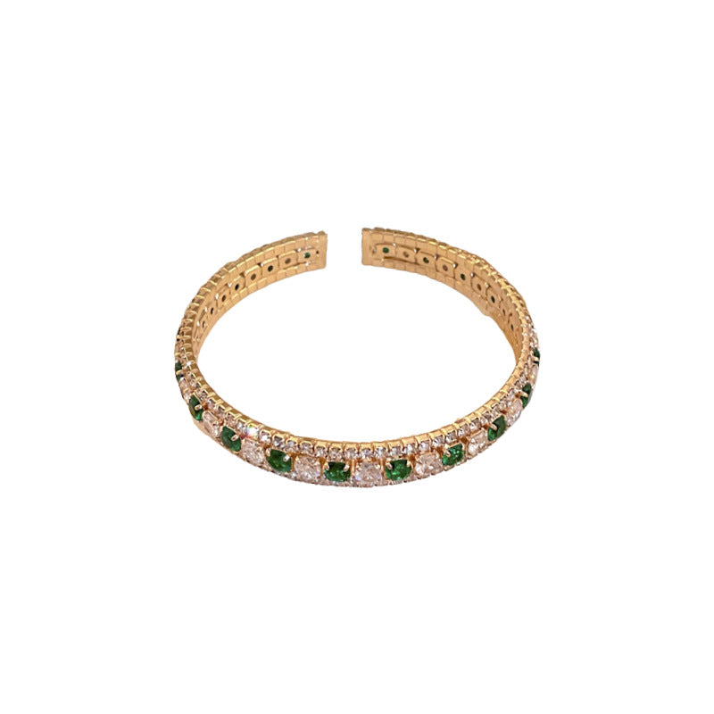 Diamond-encrusted ladies bracelet