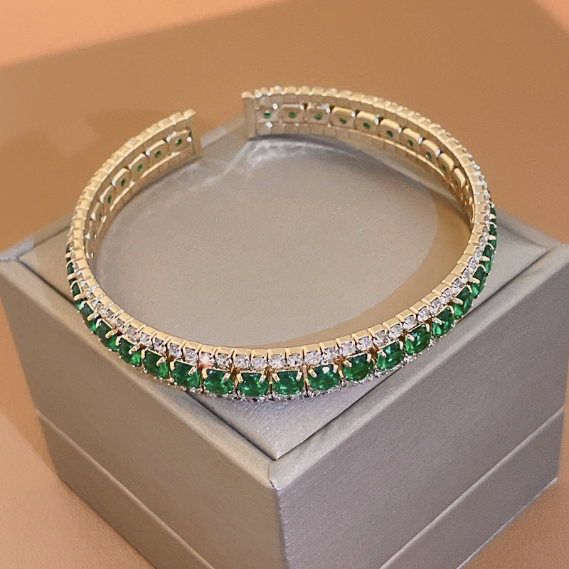 Diamond-encrusted ladies bracelet