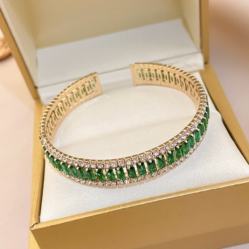 Diamond-encrusted ladies bracelet