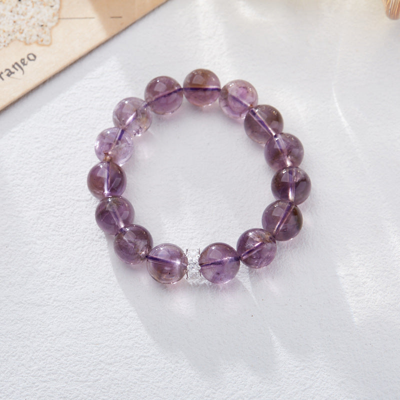 Nine violet fire carrier bracelet female/amethyst amethyst amethyst ghost design crystal gemstone DIY bracelet