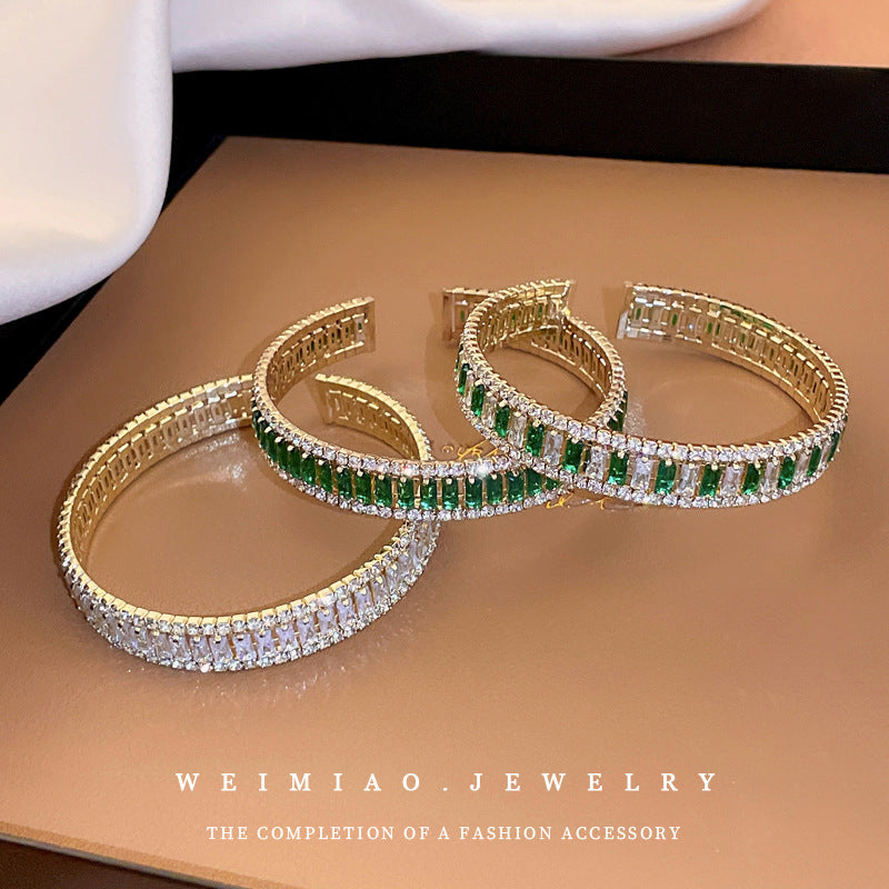 Diamond-encrusted ladies bracelet