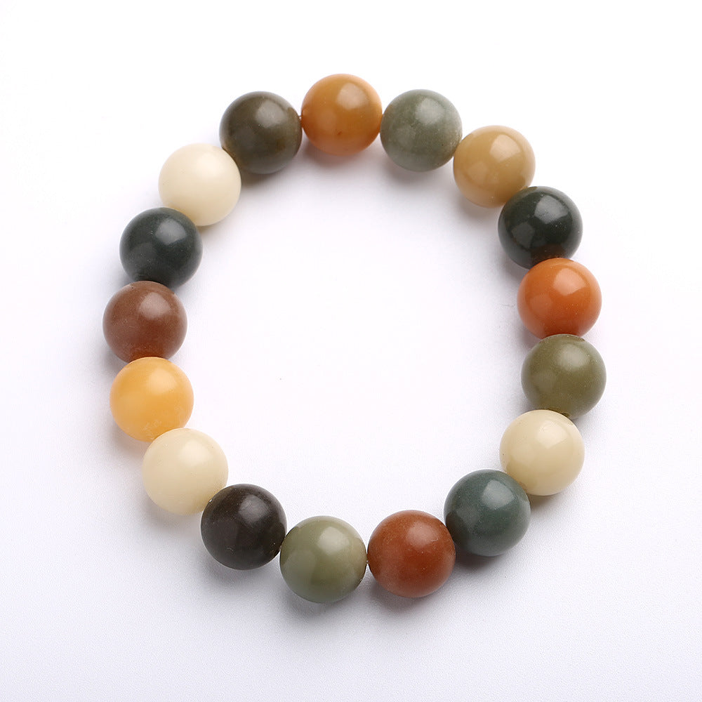 Original Natural Bodhi Root Hand Skewers/White Jade Bodhi 108 Buddha Bead Rosary/Bodhi Bracelet