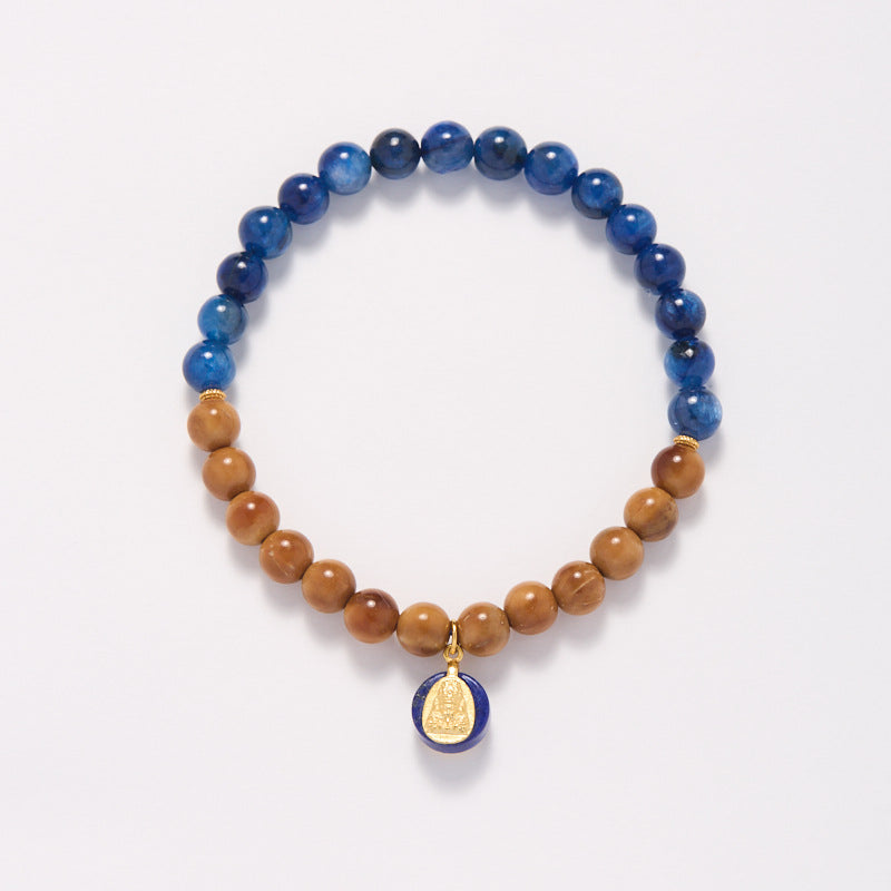New Chinese style national style bracelet female/natural bodhi tiger eye stone kyanite advanced feel bracelet