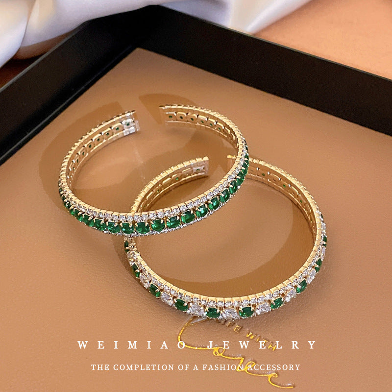 Diamond-encrusted ladies bracelet