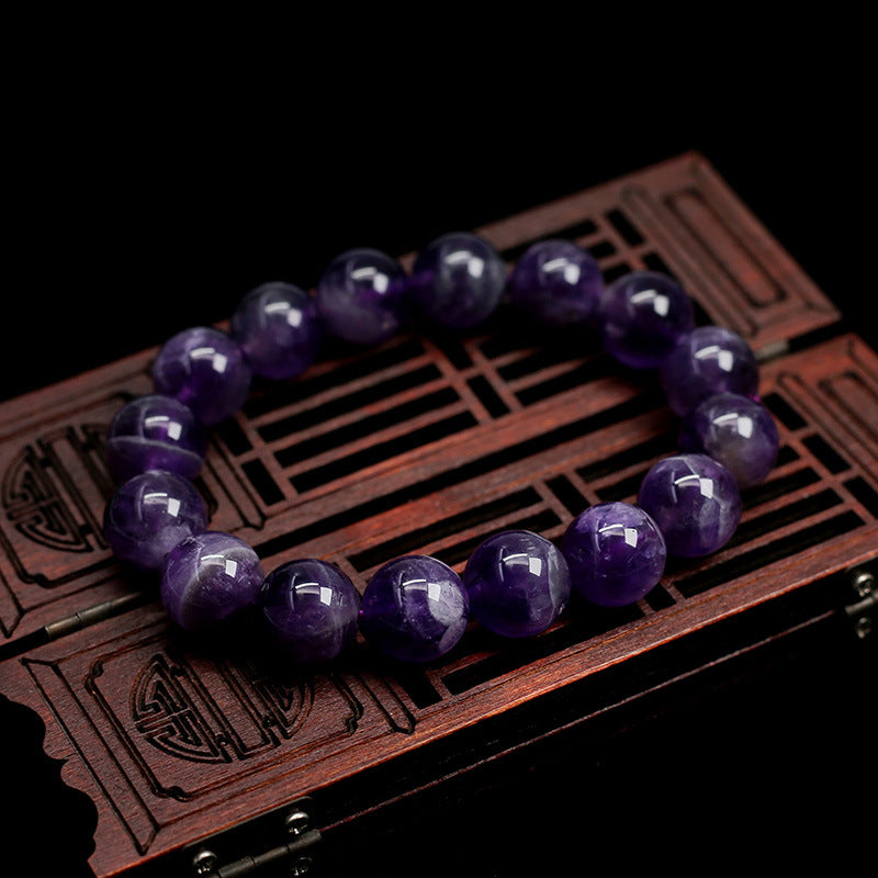 Natural Crystal Bracelet Woman/Dream Amethyst Hand Skewers DIY/Ashore Purple Natural Gem Girlfriend Handdress