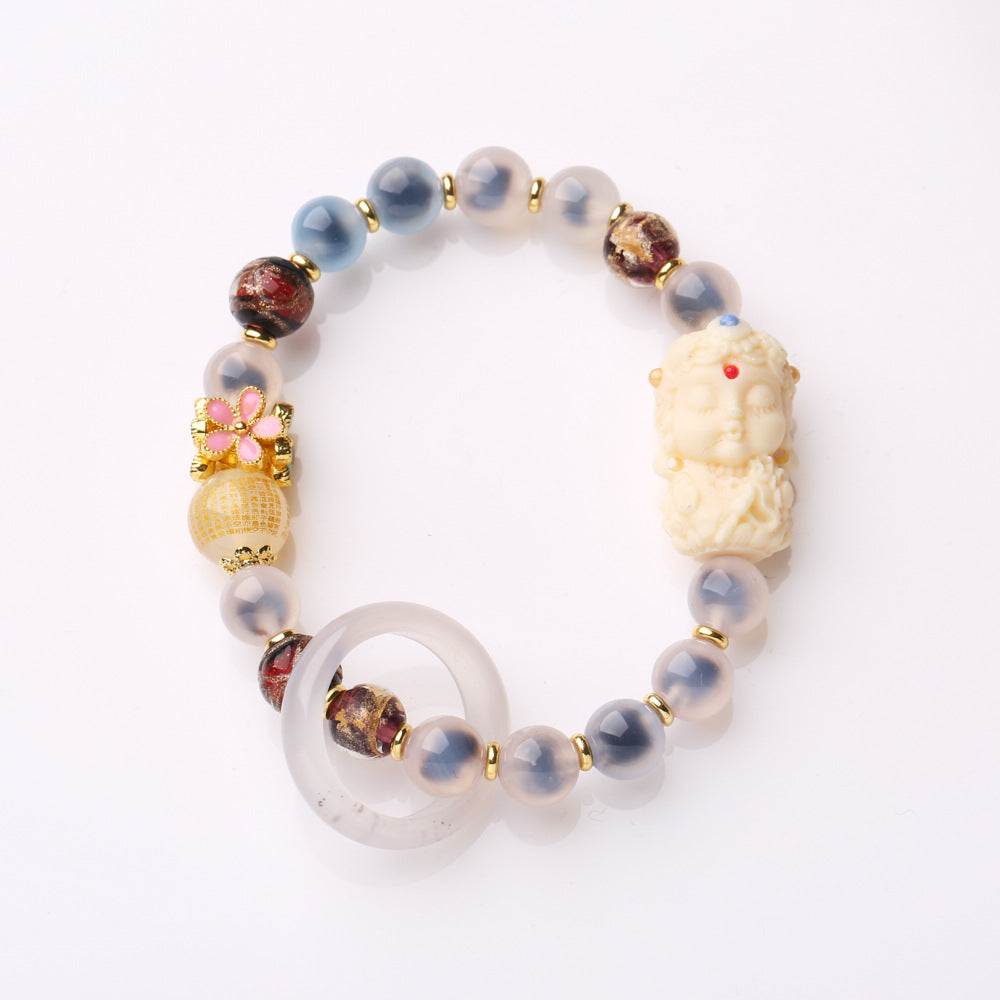 Temple with the same incense bracelet circulation place / Hangzhou Lingyin with the same national wind bracelet collection / girlfriend gift
