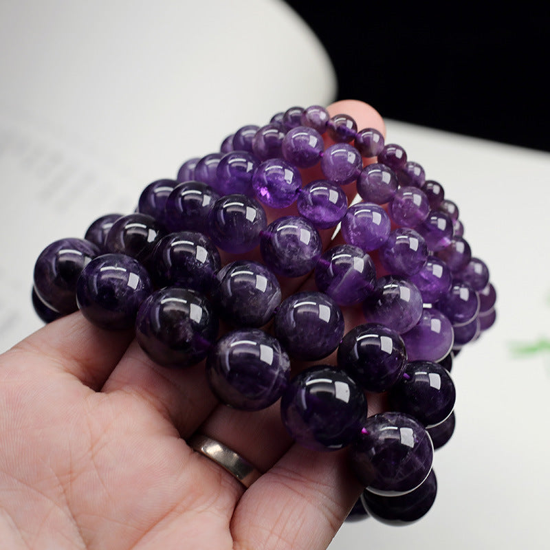 Natural Crystal Bracelet Woman/Dream Amethyst Hand Skewers DIY/Ashore Purple Natural Gem Girlfriend Handdress