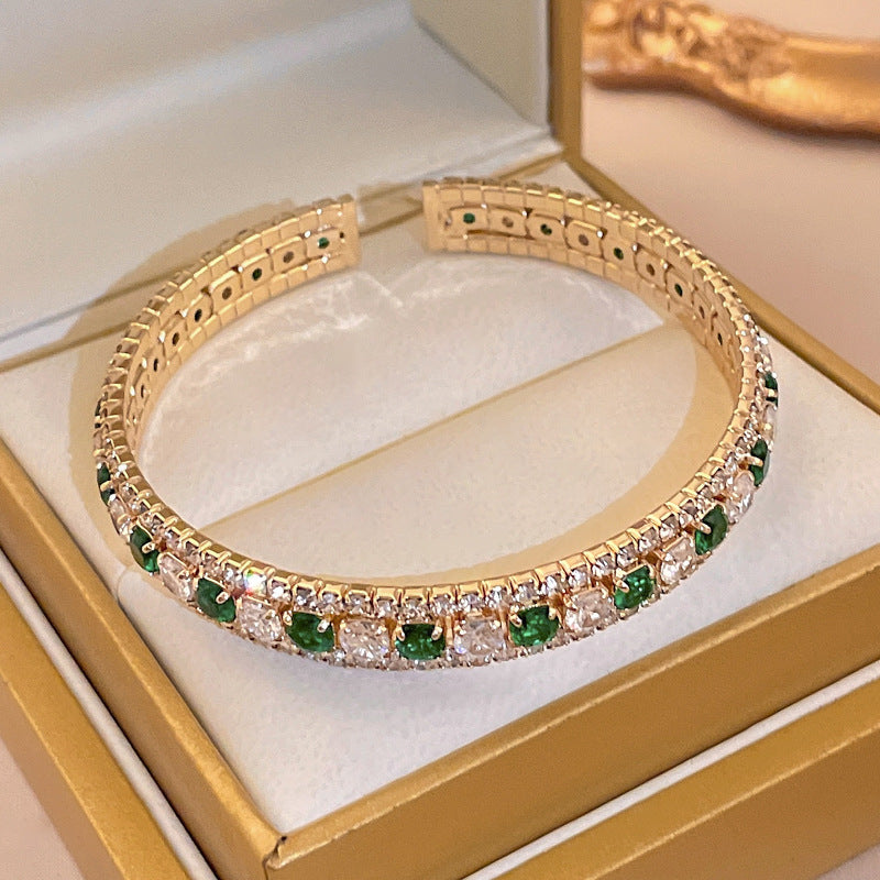 Diamond-encrusted ladies bracelet