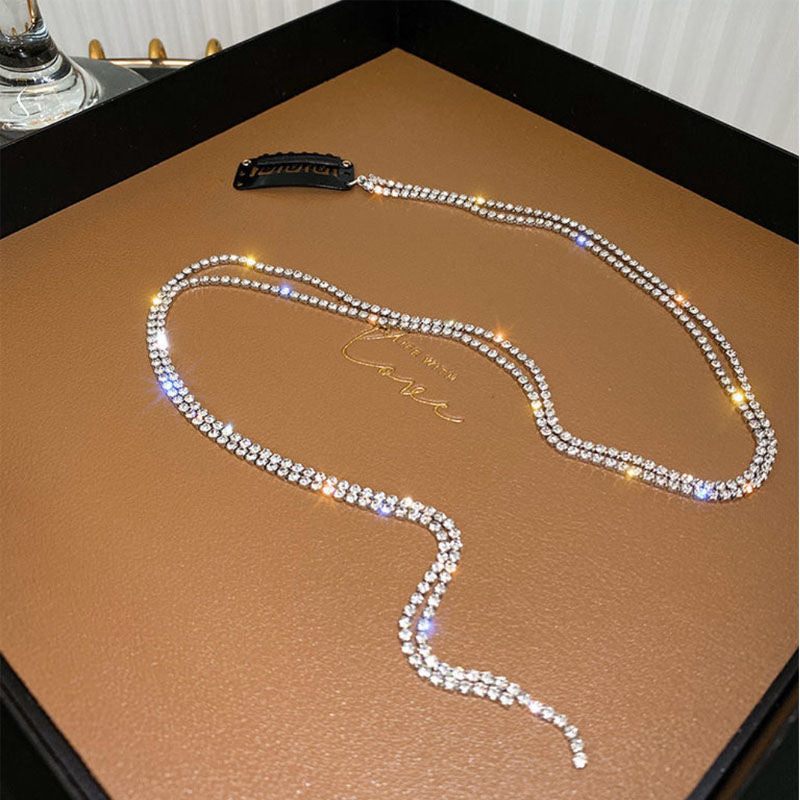 Flash drill fringe hair chain
