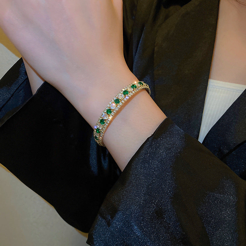 Diamond-encrusted ladies bracelet