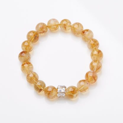 Brazil Citrine Bracelet Female Yellow Asse DIY Crystal Gem High-Grade Bracelet Girlfriend Gifts