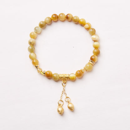 Neues Tigerauge-Steinarmband im chinesischen Stil, zwei Welten, Freude, Frühling voller Freude, goldenes Tigerauge-Armband für Frauen, High-End-Sinn, Geschenk im nationalen Stil