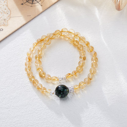 Brazil Citrine Bracelet Female Yellow Asse DIY Crystal Gem High-Grade Bracelet Girlfriend Gifts