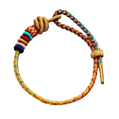 Jingshan Dragon Rope Year of the Dragon Red String Bracelet Five Colors DIY Zodiac Woven Bracelet Lingyin Good Luck Unisex