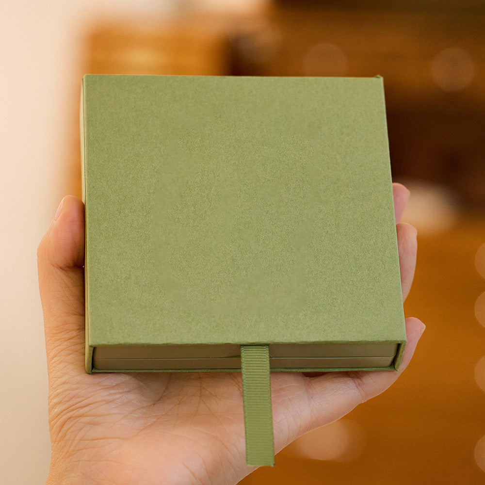 All the Best Matcha Green Drawer Box PE Membrane Suspension Box Storage Box Jewelry Bracelet Box In Stock