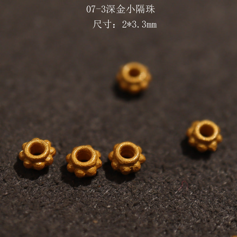 Silver Gold Plated Accessories  Spacer Beads Receptacle Spacer DIY Handmade Jewelry Accessories Small Teardrop Flow Matching Bracelet Anklet