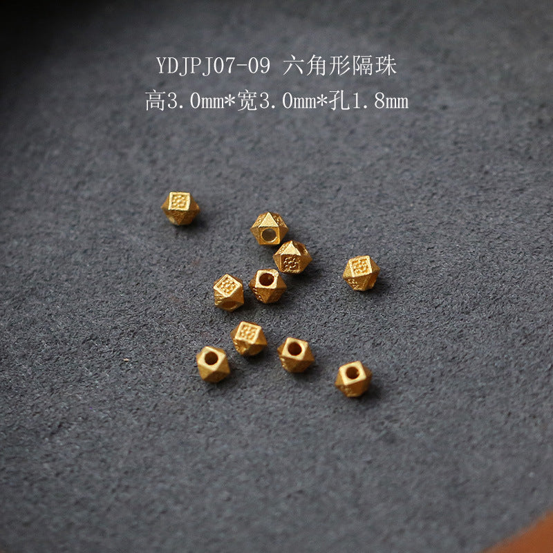Silver Gold Plated Accessories  Spacer Beads Receptacle Spacer DIY Handmade Jewelry Accessories Small Teardrop Flow Matching Bracelet Anklet