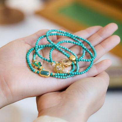 Hubei Original Mine Natural Green Pine Bracelet for Women S925Silver Inlaid Blue Water Jade Fine Texture Bracelet Gift for Girlfriend