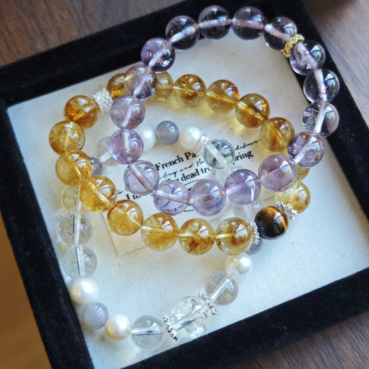 Brazil Citrine Bracelet Female Yellow Asse DIY Gemstone High-End Crystal Bracelet Best Friend Gift