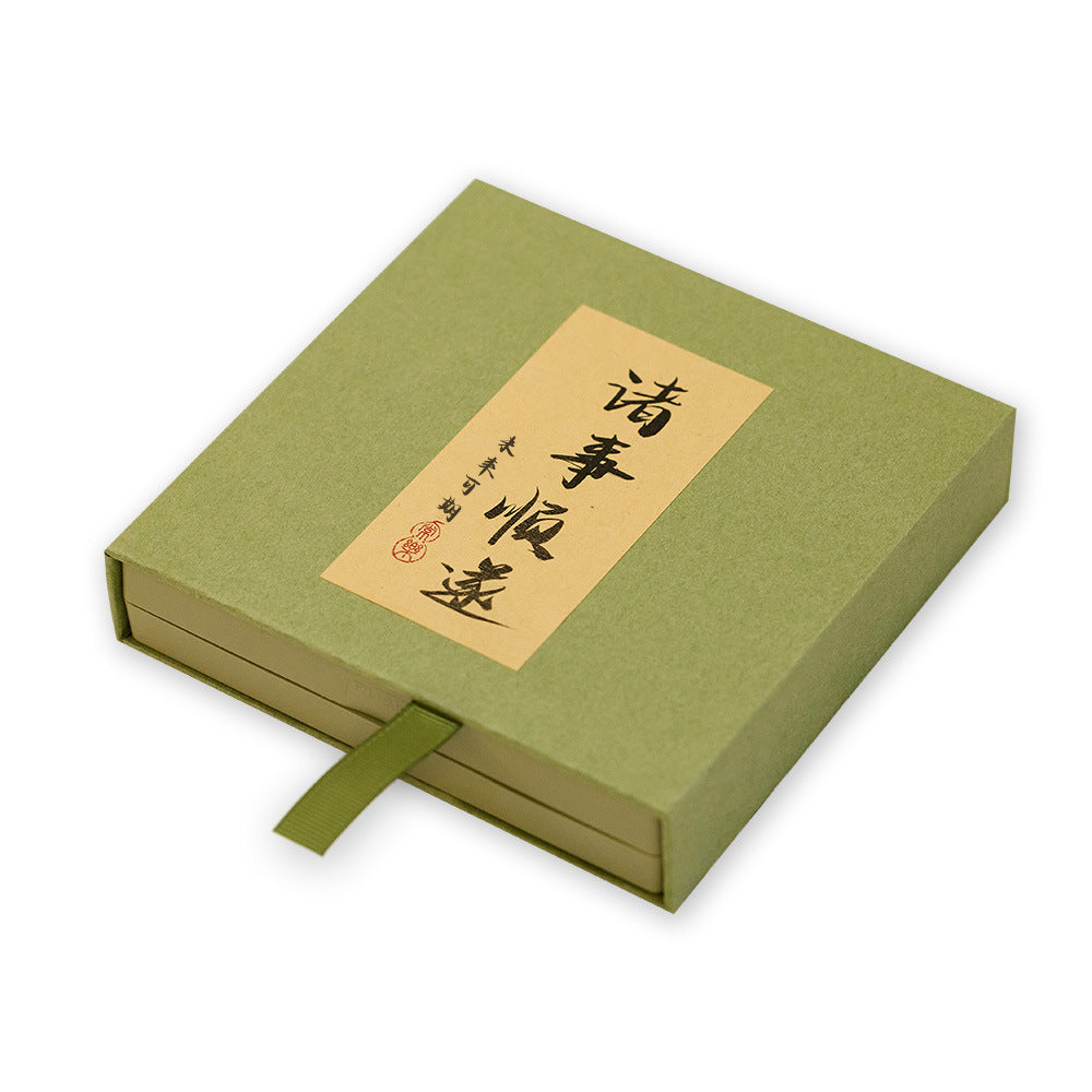 All the Best Matcha Green Drawer Box PE Membrane Suspension Box Storage Box Jewelry Bracelet Box In Stock
