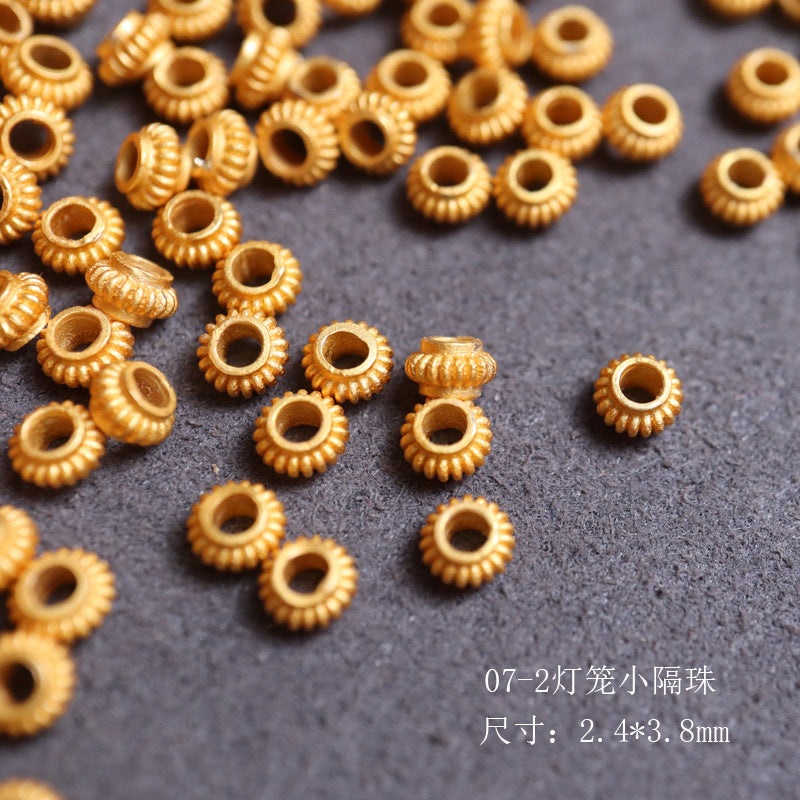 Silver Gold Plated Accessories  Spacer Beads Receptacle Spacer DIY Handmade Jewelry Accessories Small Teardrop Flow Matching Bracelet Anklet