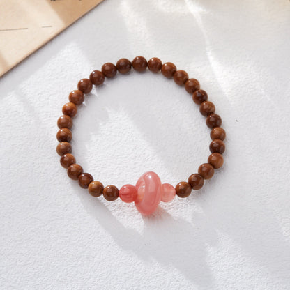 Natural Kuk Bodhi Bracelet Salt Source Agate Simple New Chinese Style Design Wenwan Bracelet Gift for Best Friend