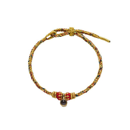 2025Year of the Snake Red String Bracelet for Men and Women with Projection Stone of the Buddha, Shurangama Mantra, Six True Words, Twelve Zodiac Guardian Deities
