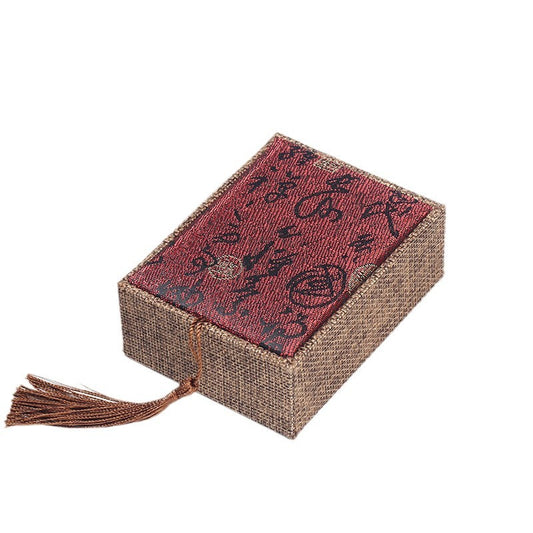 Buddha-Perlenarmband-Box, Handschnur-Armband, Geschenkbox, vorrätige Verpackungsbox, exquisite Verpackung, Sackleinen-Box